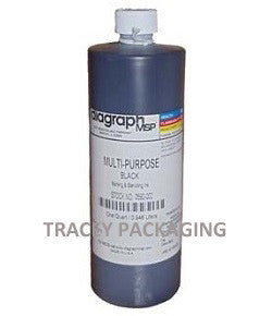 Diagraph Multi-Purpose Black Stencil Ink - Quart 0592-002 0592002