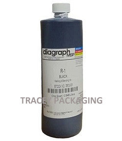 Diagraph R-1 Black Stencil Ink - Quart 0512-001 0512001