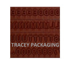 Ribtype Rubber Type Letter & Number Set TA10