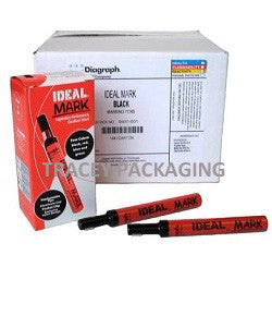 Diagraph Ideal Mark Markers - Black 0930-001 Case 0930001