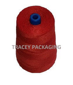 Bag Closing Red Thread 8 oz cone - Per Cone