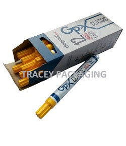 ラウンド用品・アクセサリー [HOLE 459] G-marker \"Mustard Yellow\" Amazon.com: Metal Marking Paint Pen - Industrial Marker For